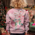 Personalized Pink Galah Fight for Hope and Healing Kid Ugly Christmas Sweater Australia’s Breast Cancer Awareness - Aussie Hoodie
