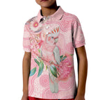 Personalized Pink Galah Fight for Hope and Healing Kid Polo Shirt Australia’s Breast Cancer Awareness - Aussie Hoodie