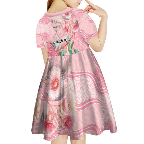 Personalized Pink Galah Fight for Hope and Healing Kid Short Sleeve Dress Australia’s Breast Cancer Awareness - Aussie Hoodie