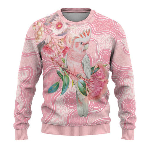 Personalized Pink Galah Fight for Hope and Healing Ugly Christmas Sweater Australia’s Breast Cancer Awareness - Aussie Hoodie