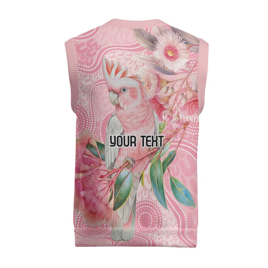 Personalized Pink Galah Fight for Hope and Healing Christmas Knitted V-Neck Vest Australia’s Breast Cancer Awareness - Aussie Hoodie