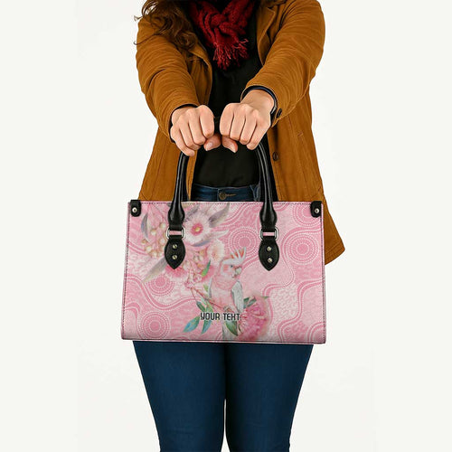 Personalized Pink Galah Fight for Hope and Healing Leather Bag Australia’s Breast Cancer Awareness - Aussie Hoodie