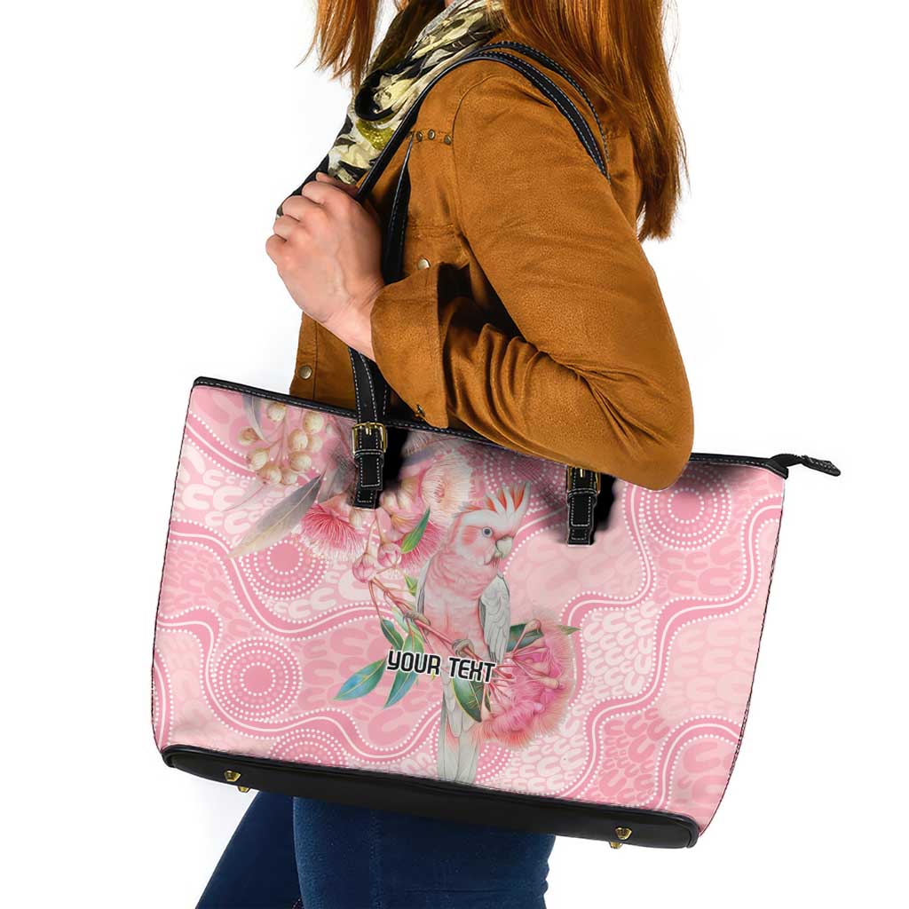 Personalized Pink Galah Fight for Hope and Healing Leather Tote Bag Australia’s Breast Cancer Awareness - Aussie Hoodie