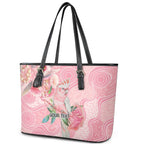 Personalized Pink Galah Fight for Hope and Healing Leather Tote Bag Australia’s Breast Cancer Awareness - Aussie Hoodie