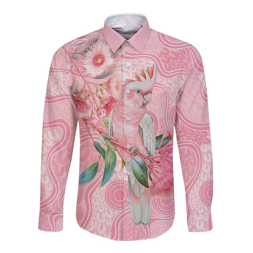 Personalized Pink Galah Fight for Hope and Healing Long Sleeve Button Shirt Australia’s Breast Cancer Awareness - Aussie Hoodie