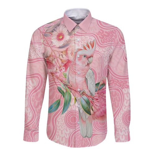 Personalized Pink Galah Fight for Hope and Healing Long Sleeve Button Shirt Australia’s Breast Cancer Awareness - Aussie Hoodie