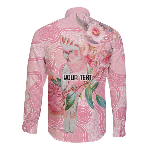 Personalized Pink Galah Fight for Hope and Healing Long Sleeve Button Shirt Australia’s Breast Cancer Awareness - Aussie Hoodie