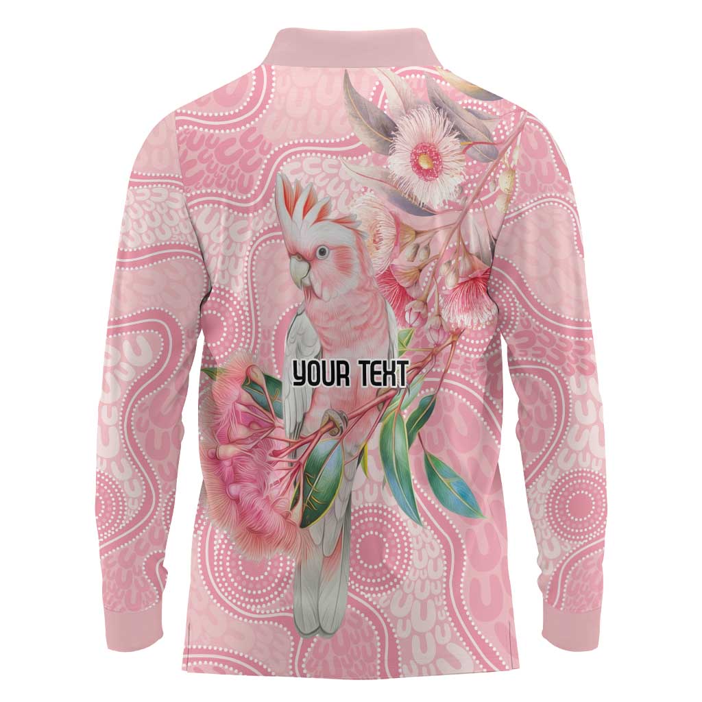 Personalized Pink Galah Fight for Hope and Healing Long Sleeve Polo Shirt Australia’s Breast Cancer Awareness - Aussie Hoodie