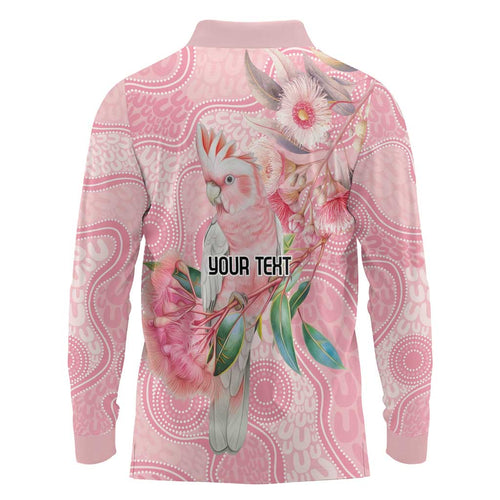 Personalized Pink Galah Fight for Hope and Healing Long Sleeve Polo Shirt Australia’s Breast Cancer Awareness - Aussie Hoodie