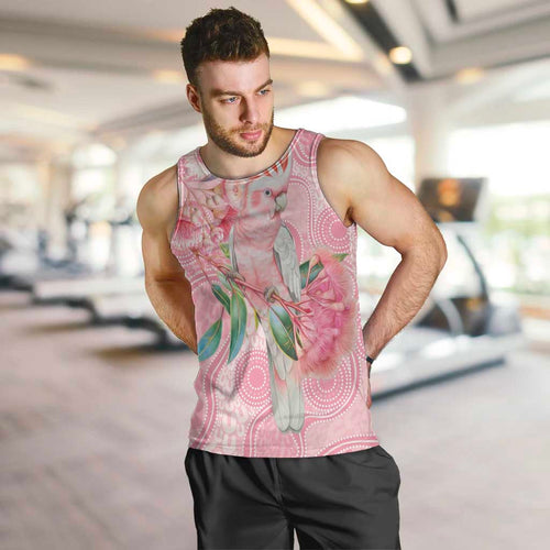 Personalized Pink Galah Fight for Hope and Healing Men Tank Top Australia’s Breast Cancer Awareness - Aussie Hoodie