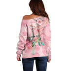 Personalized Pink Galah Fight for Hope and Healing Off Shoulder Sweater Australia’s Breast Cancer Awareness - Aussie Hoodie