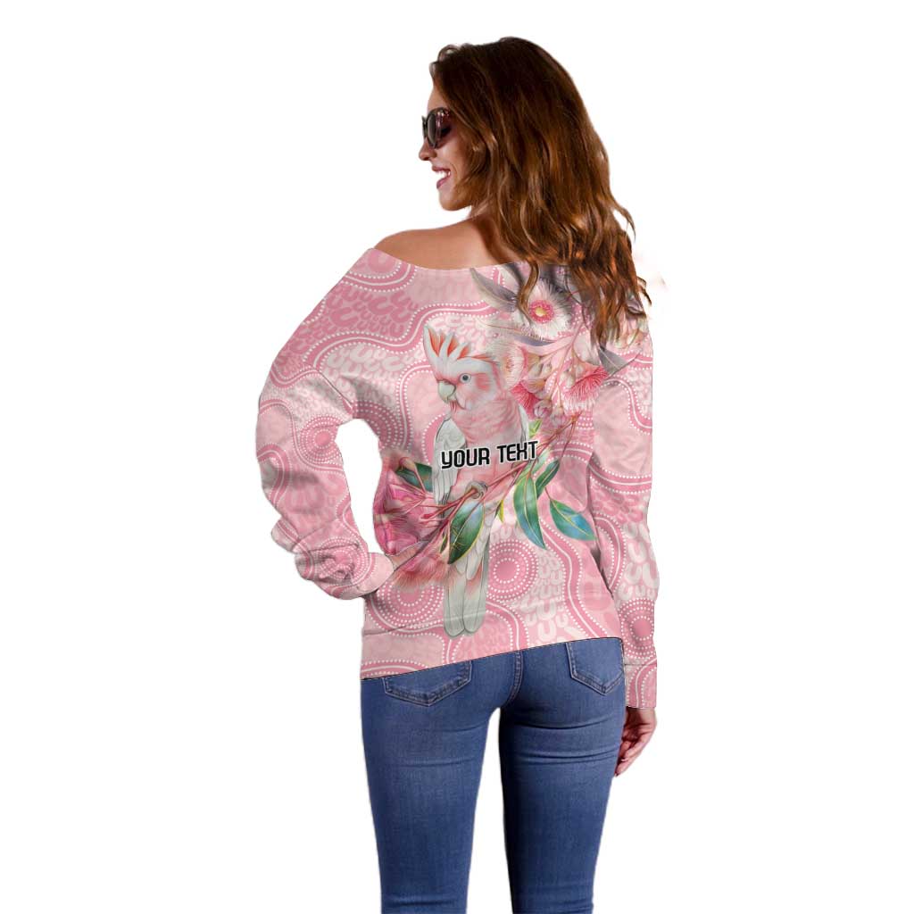 Personalized Pink Galah Fight for Hope and Healing Off Shoulder Sweater Australia’s Breast Cancer Awareness - Aussie Hoodie