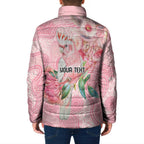 Personalized Pink Galah Fight for Hope and Healing Padded Jacket Australia’s Breast Cancer Awareness - Aussie Hoodie
