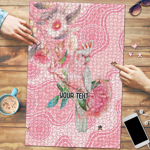 Personalized Pink Galah Fight for Hope and Healing Puzzle Australia’s Breast Cancer Awareness - Aussie Hoodie