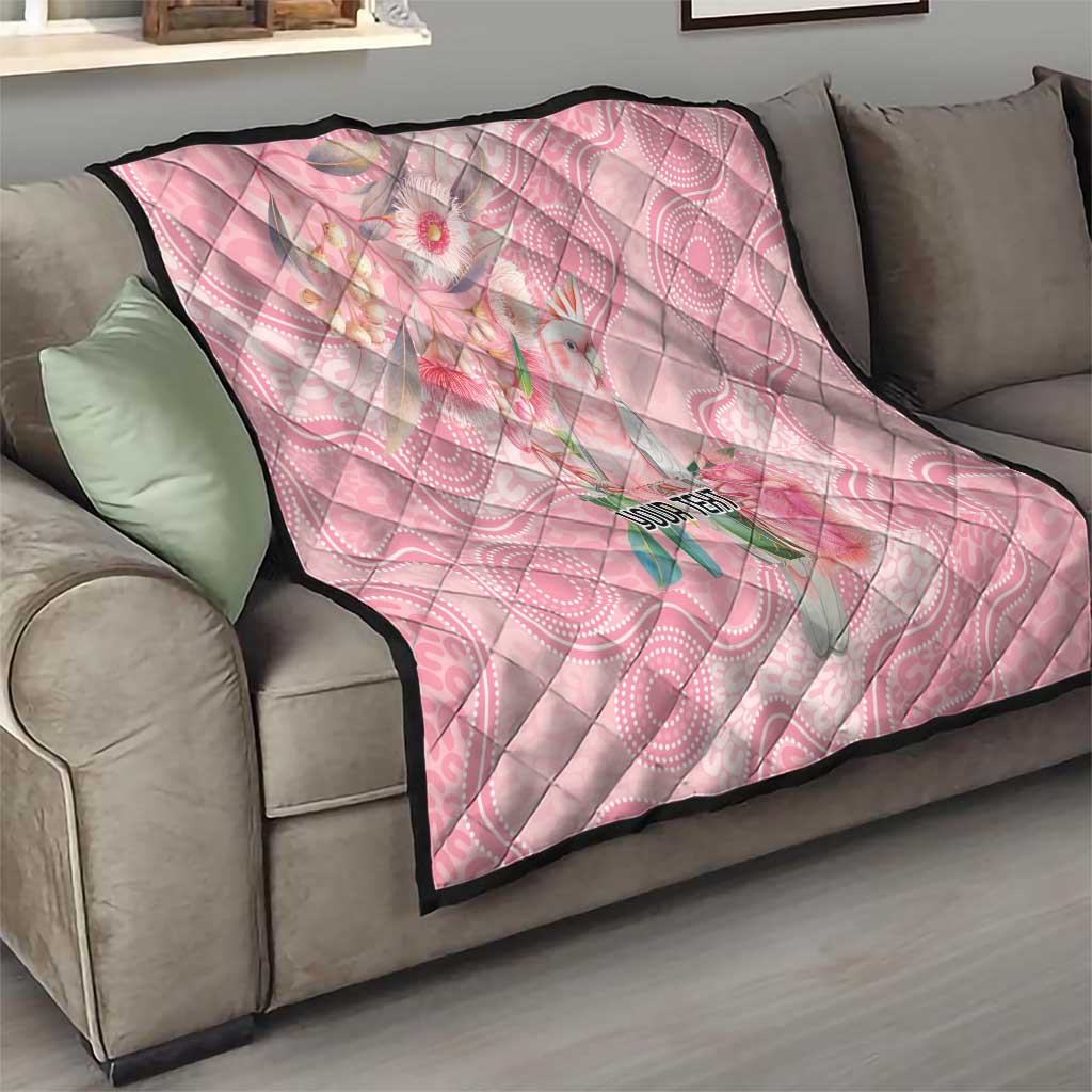 Personalized Pink Galah Fight for Hope and Healing Quilt Australia’s Breast Cancer Awareness - Aussie Hoodie