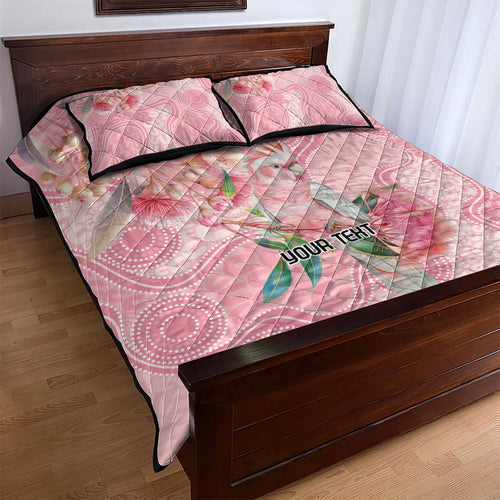 Personalized Pink Galah Fight for Hope and Healing Quilt Bed Set Australia’s Breast Cancer Awareness - Aussie Hoodie