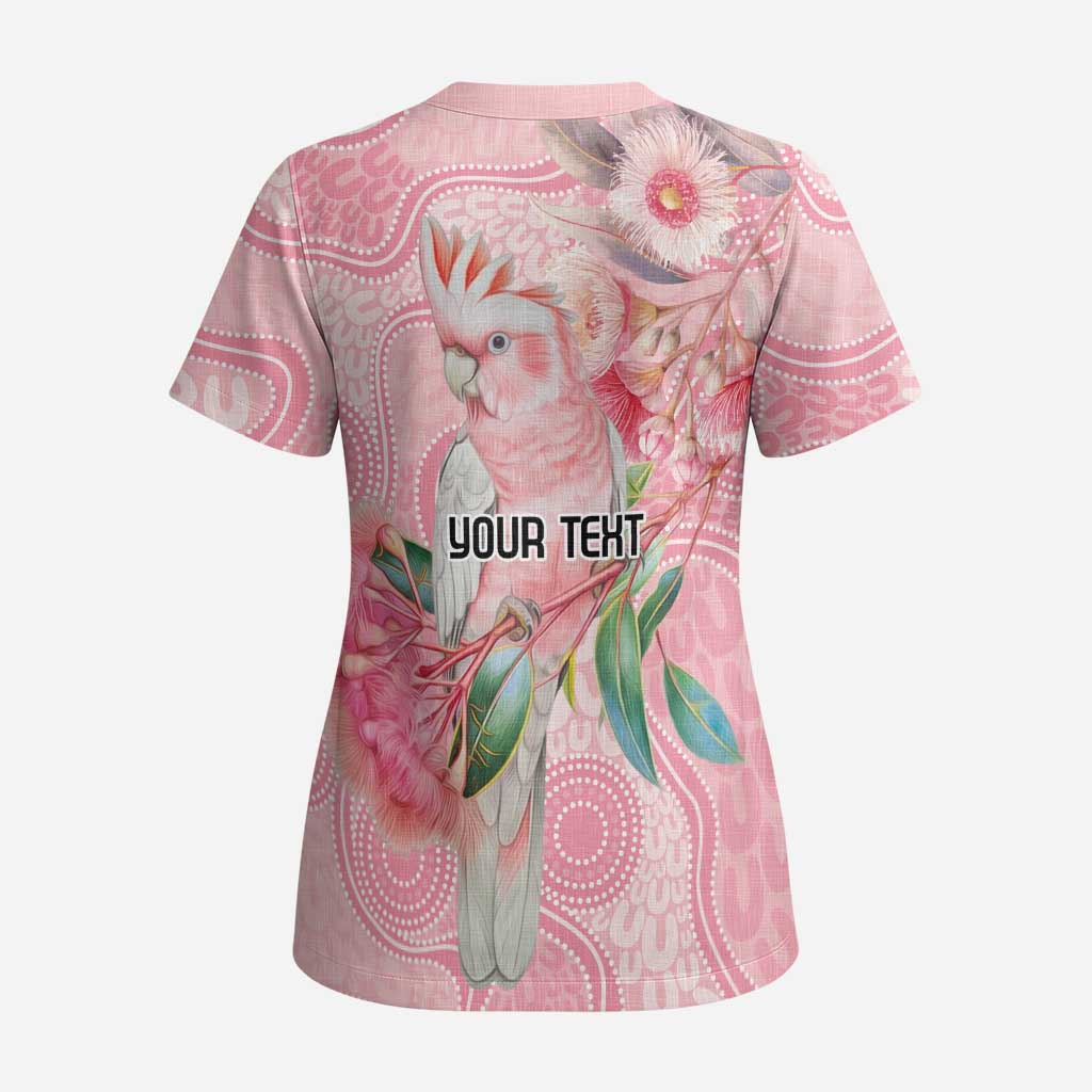 Personalized Pink Galah Fight for Hope and Healing Scrub Top Australia’s Breast Cancer Awareness - Aussie Hoodie