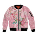 Personalized Pink Galah Fight for Hope and Healing Sleeve Zip Bomber Jacket Australia’s Breast Cancer Awareness - Aussie Hoodie