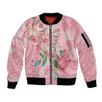 Personalized Pink Galah Fight for Hope and Healing Sleeve Zip Bomber Jacket Australia’s Breast Cancer Awareness - Aussie Hoodie
