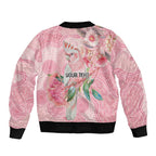 Personalized Pink Galah Fight for Hope and Healing Sleeve Zip Bomber Jacket Australia’s Breast Cancer Awareness - Aussie Hoodie