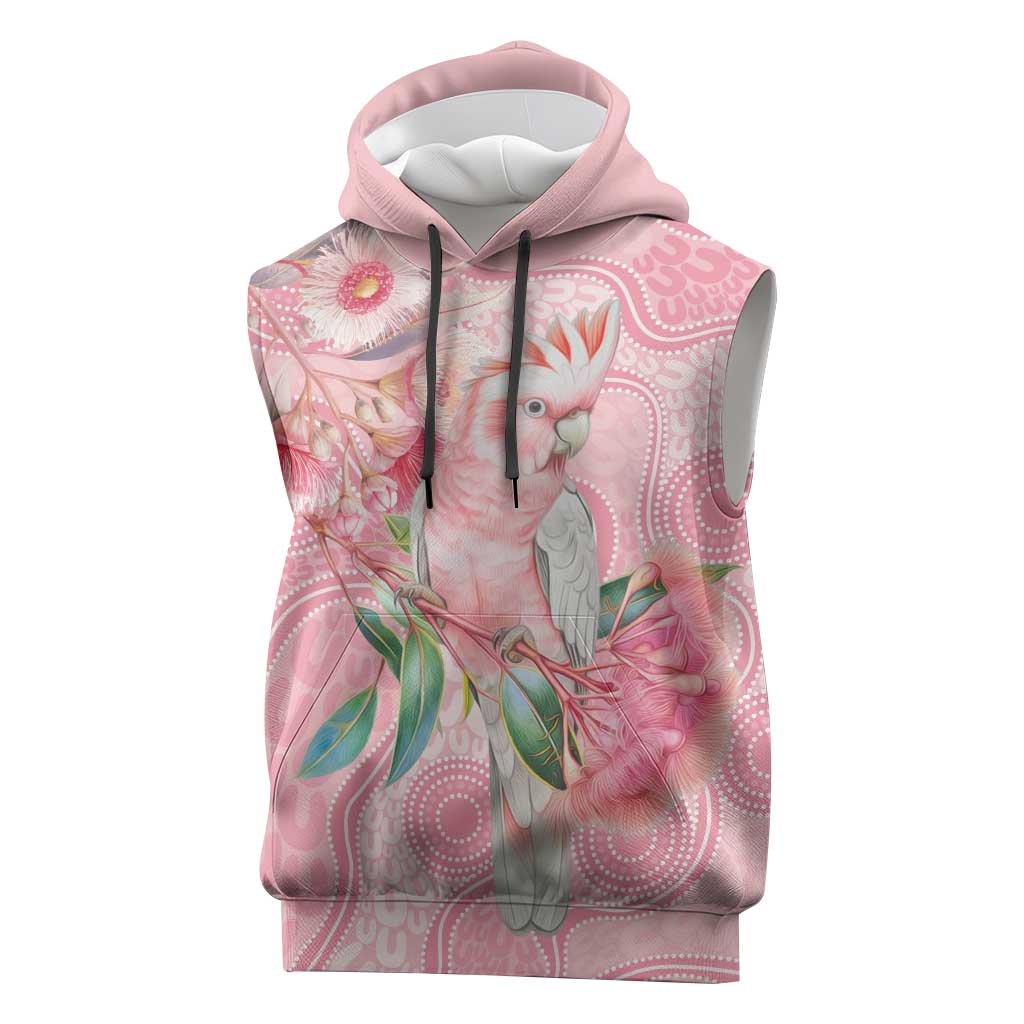 Personalized Pink Galah Fight for Hope and Healing Sleeveless Hoodie Australia’s Breast Cancer Awareness - Aussie Hoodie