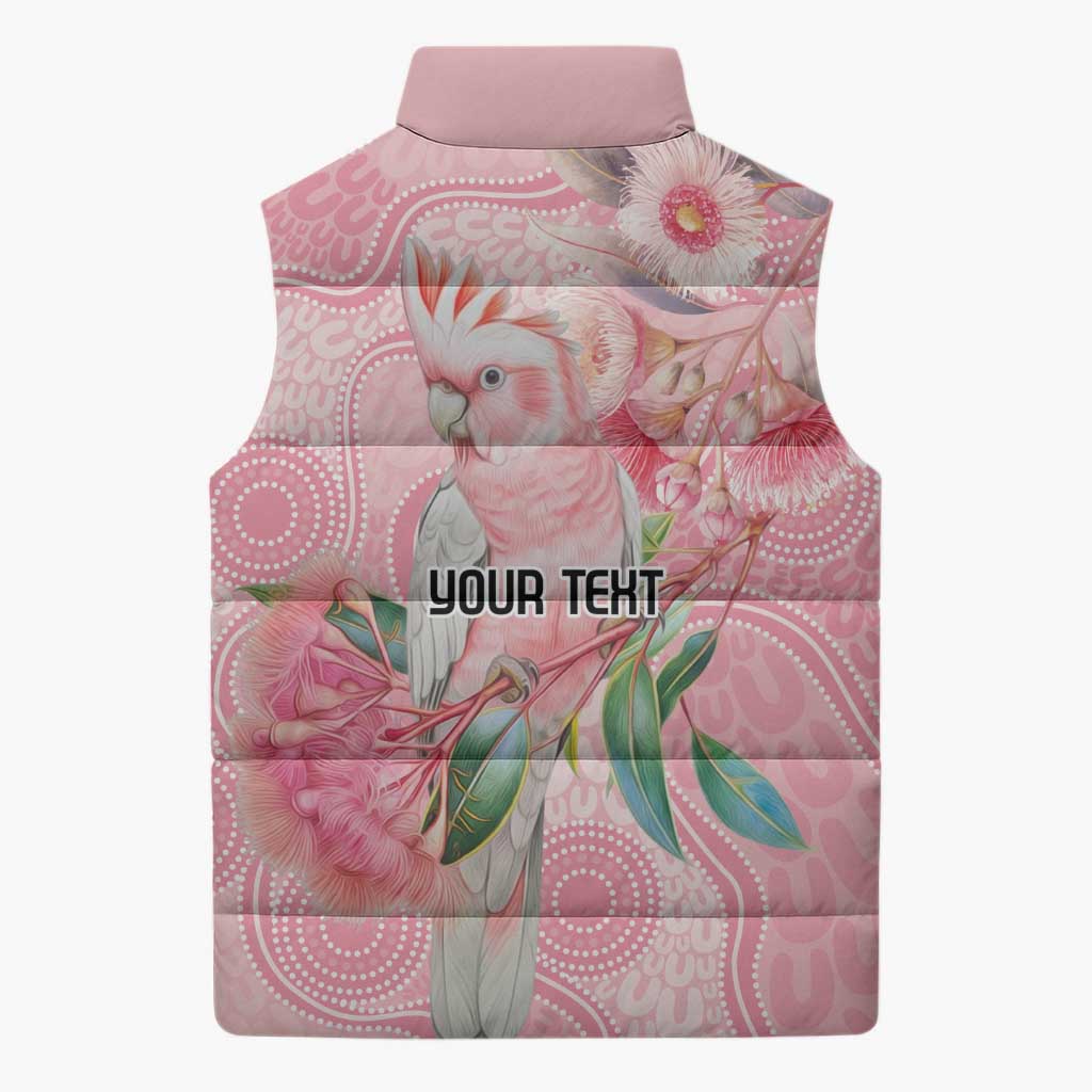 Personalized Pink Galah Fight for Hope and Healing Sleeveless Puffer Jacket Australia’s Breast Cancer Awareness - Aussie Hoodie