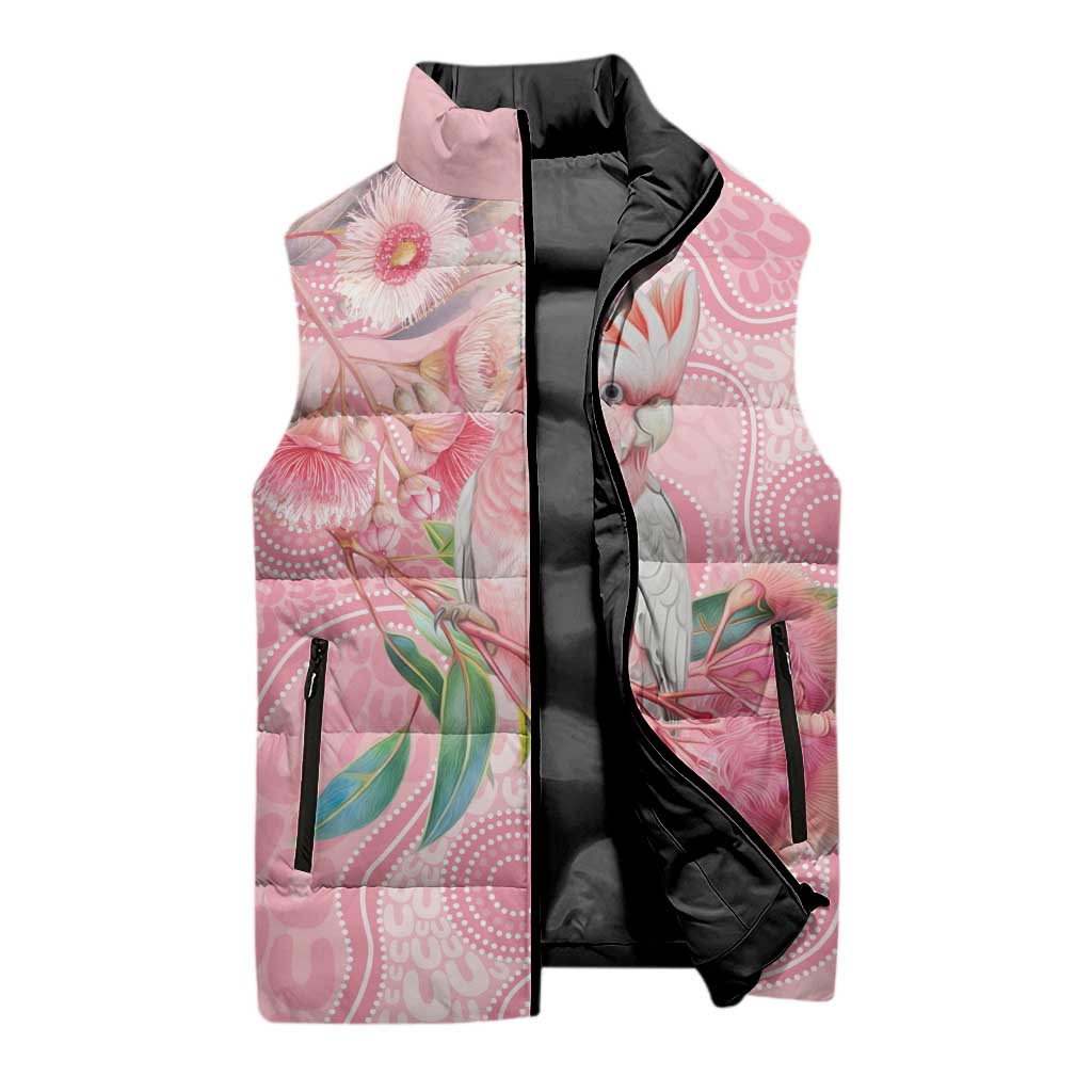 Personalized Pink Galah Fight for Hope and Healing Sleeveless Puffer Jacket Australia’s Breast Cancer Awareness - Aussie Hoodie
