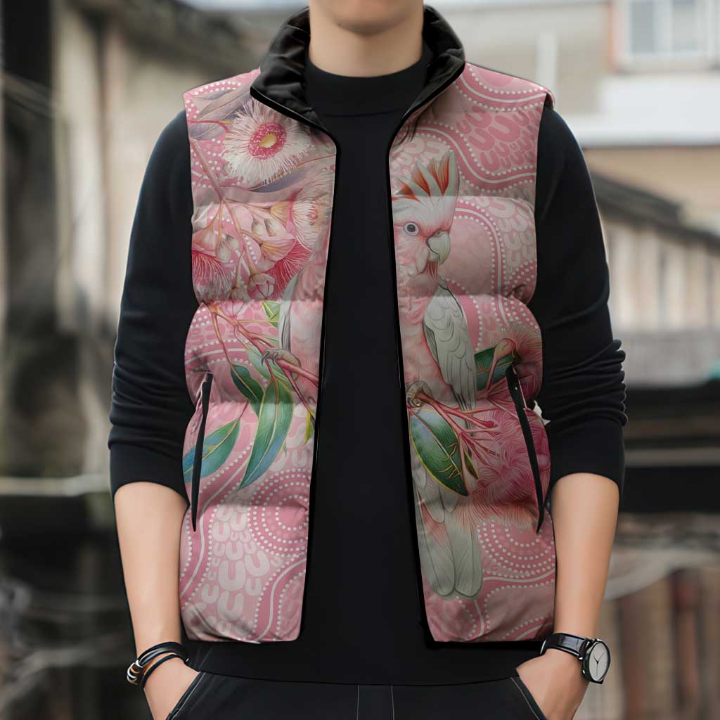 Personalized Pink Galah Fight for Hope and Healing Sleeveless Puffer Jacket Australia’s Breast Cancer Awareness - Aussie Hoodie