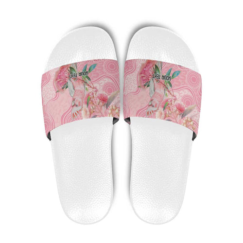 Personalized Pink Galah Fight for Hope and Healing Slide Sandals Australia’s Breast Cancer Awareness - Aussie Hoodie