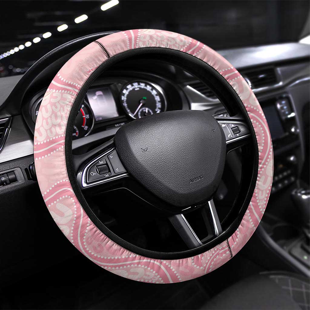 Pink Galah Fight for Hope and Healing Steering Wheel Cover Australia’s Breast Cancer Awareness - Aussie Hoodie