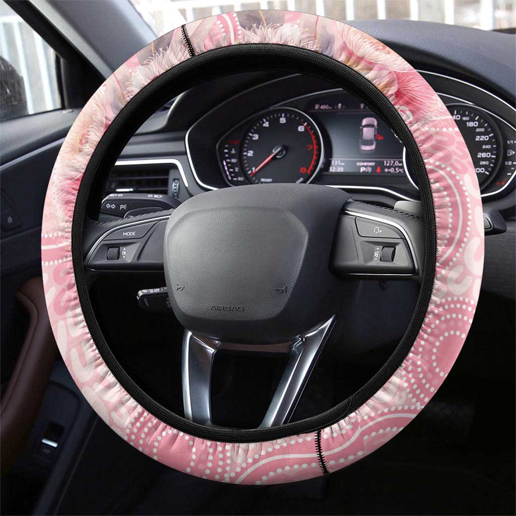Pink Galah Fight for Hope and Healing Steering Wheel Cover Australia’s Breast Cancer Awareness - Aussie Hoodie