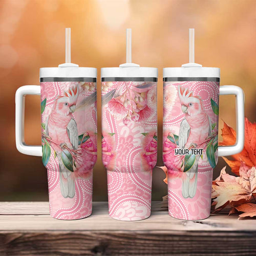 Personalized Pink Galah Fight for Hope and Healing Tumbler With Handle Australia’s Breast Cancer Awareness - Aussie Hoodie