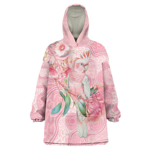 Personalized Pink Galah Fight for Hope and Healing Wearable Blanket Hoodie Australia’s Breast Cancer Awareness - Aussie Hoodie