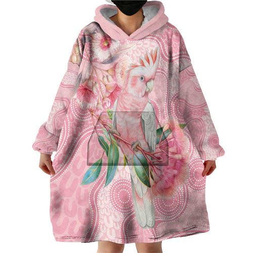 Personalized Pink Galah Fight for Hope and Healing Wearable Blanket Hoodie Australia’s Breast Cancer Awareness - Aussie Hoodie
