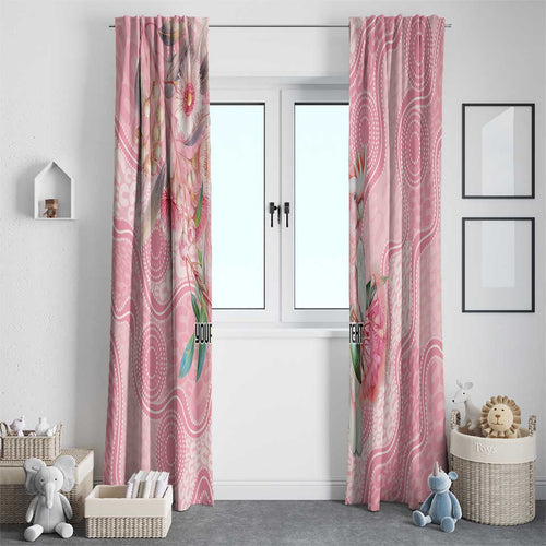 Personalized Pink Galah Fight for Hope and Healing Window Curtain Australia’s Breast Cancer Awareness - Aussie Hoodie