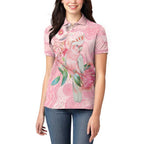 Personalized Pink Galah Fight for Hope and Healing Women Polo Shirt Australia’s Breast Cancer Awareness - Aussie Hoodie