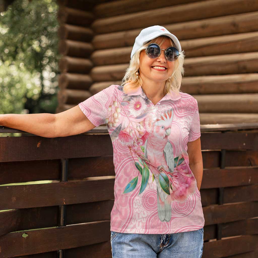 Personalized Pink Galah Fight for Hope and Healing Women Polo Shirt Australia’s Breast Cancer Awareness - Aussie Hoodie