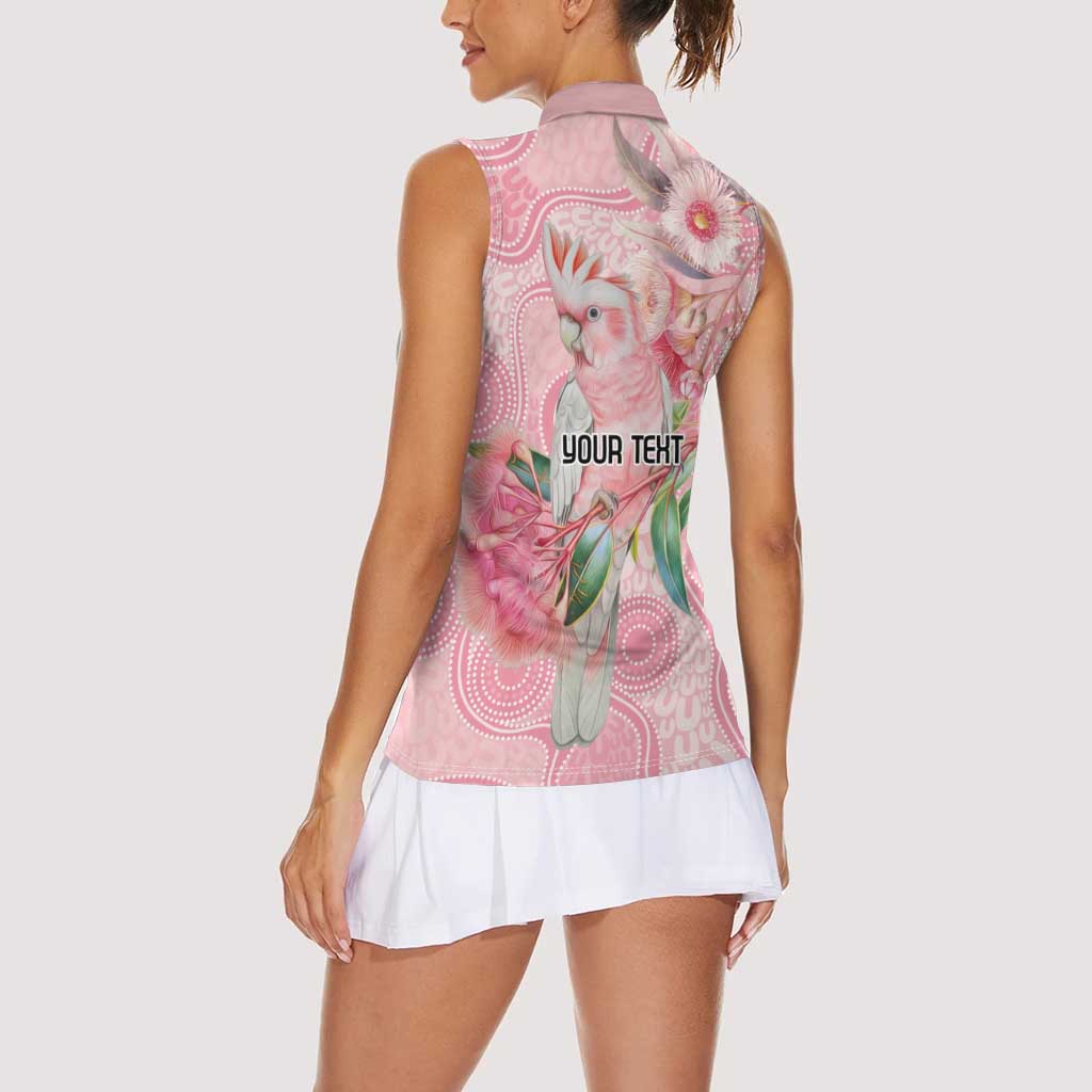 Personalized Pink Galah Fight for Hope and Healing Women Sleeveless Polo Shirt Australia’s Breast Cancer Awareness - Aussie Hoodie