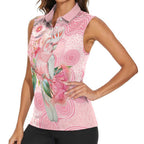 Personalized Pink Galah Fight for Hope and Healing Women Sleeveless Polo Shirt Australia’s Breast Cancer Awareness - Aussie Hoodie