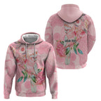 Personalized Pink Galah Fight for Hope and Healing Zip Hoodie Australia’s Breast Cancer Awareness - Aussie Hoodie