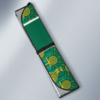 Australia Rugby Kangaroo Auto Sun Shade Green Gold Aboriginal Dot Geometry