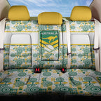 Australia Rugby Kangaroo Back Car Seat Cover White Aboriginal Dot Geometry