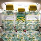 Australia Rugby Kangaroo Back Car Seat Cover White Aboriginal Dot Geometry