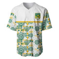 Australia Rugby Kangaroo Baseball Jersey White Aboriginal Dot Geometry