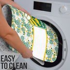 Australia Rugby Kangaroo Bathroom Set White Aboriginal Dot Geometry
