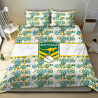 Australia Rugby Kangaroo Bedding Set White Aboriginal Dot Geometry