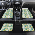 Australia Rugby Kangaroo Car Mats White Aboriginal Dot Geometry