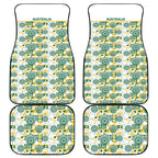 Australia Rugby Kangaroo Car Mats White Aboriginal Dot Geometry