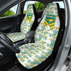 Australia Rugby Kangaroo Car Seat Cover White Aboriginal Dot Geometry