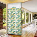 Australia Rugby Kangaroo Door Cover White Aboriginal Dot Geometry
